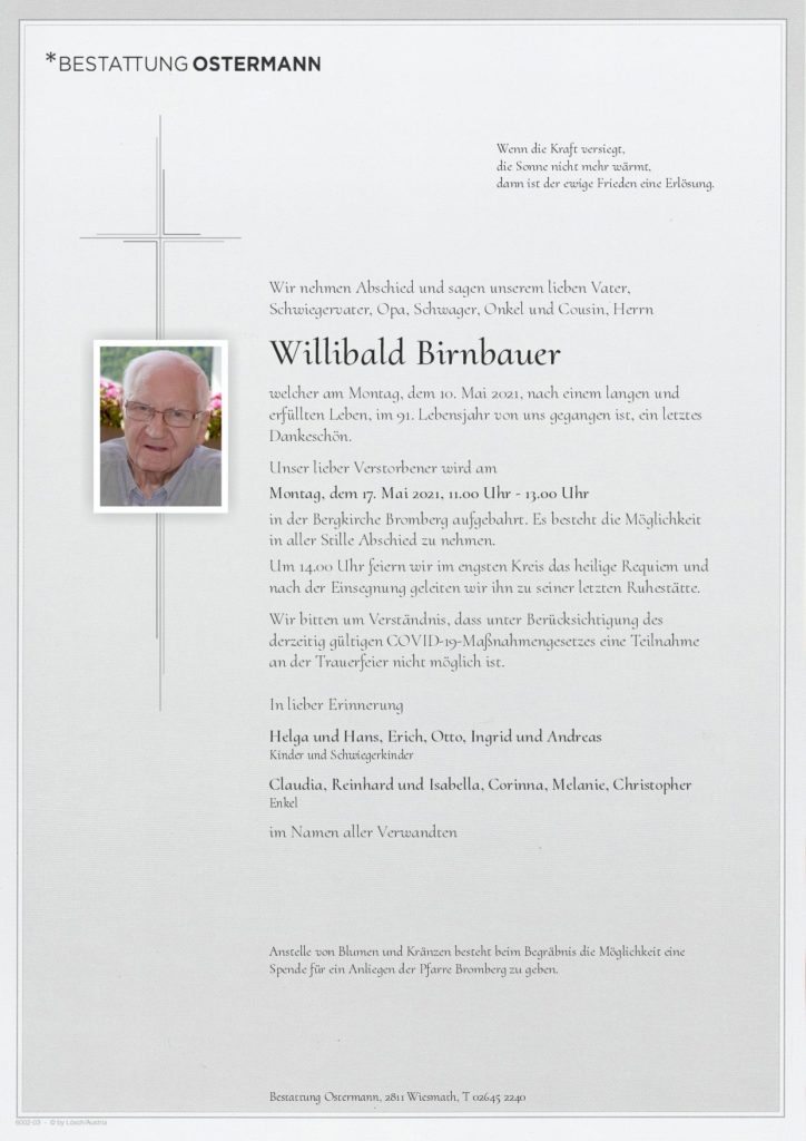 Willibald Birnbauer (90)