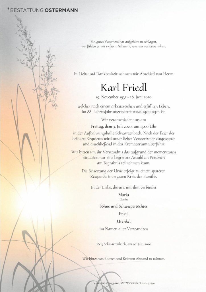 Karl Friedl (87)