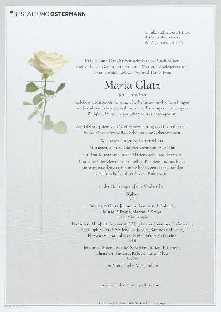 Maria Glatz (89)