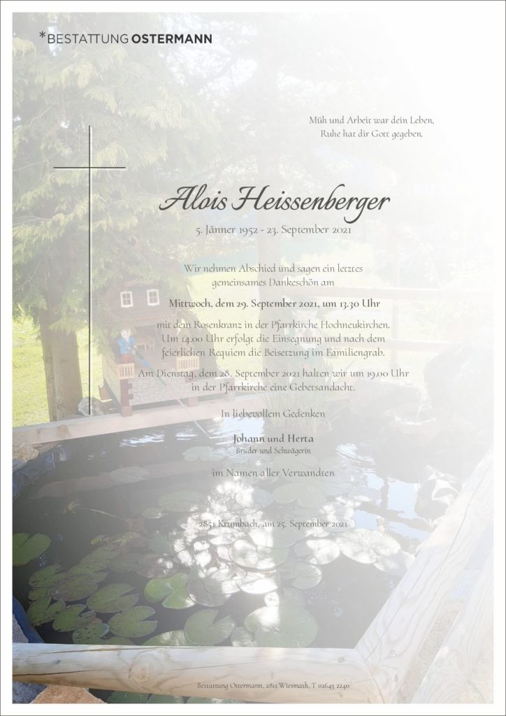 Alois Heissenberger (69)
