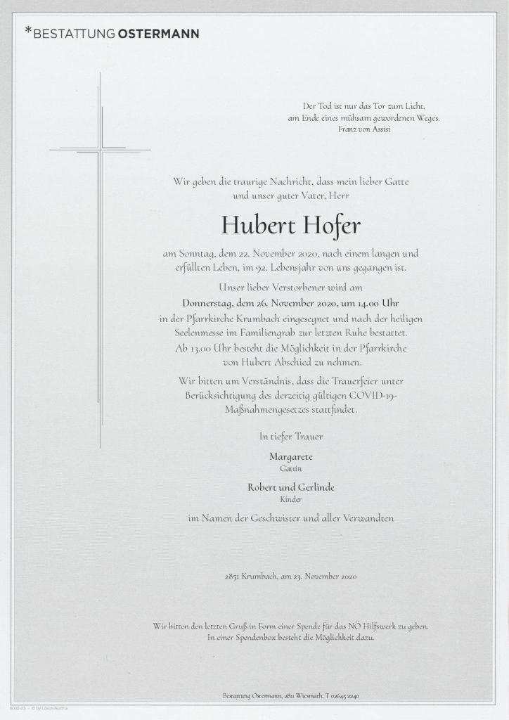 Hubert Hofer (91)