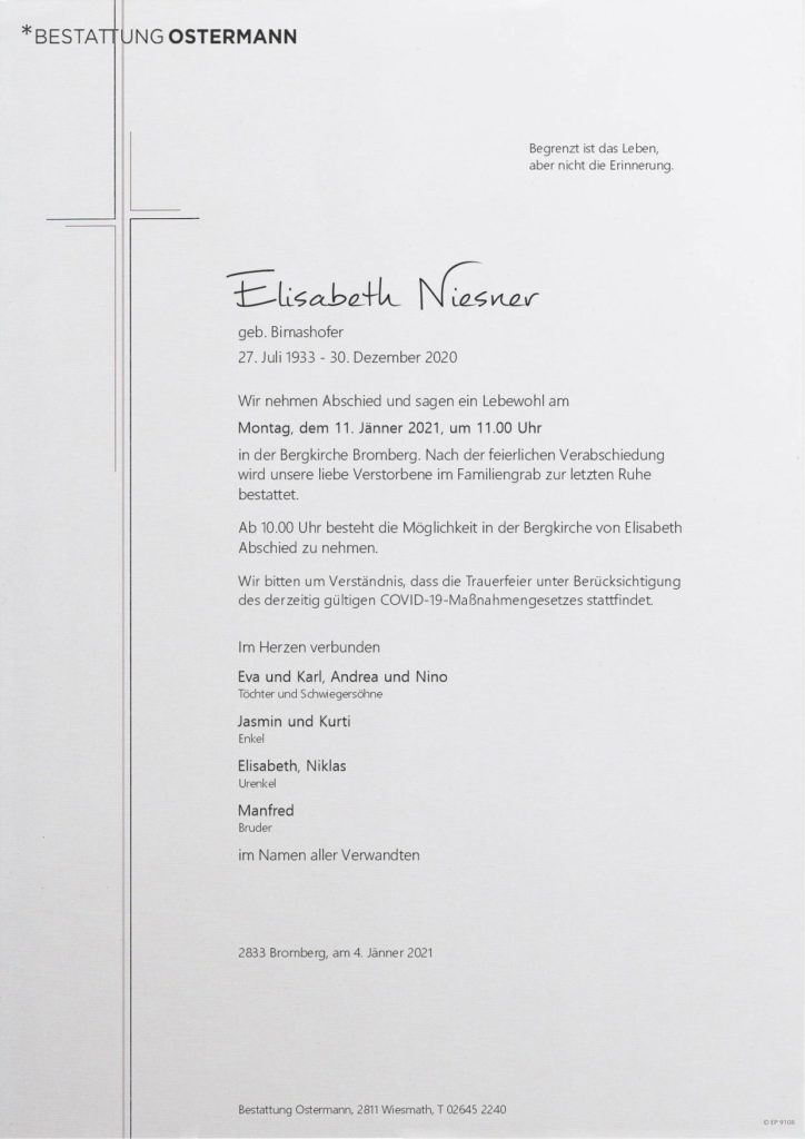 Elisabeth Niesner (87)