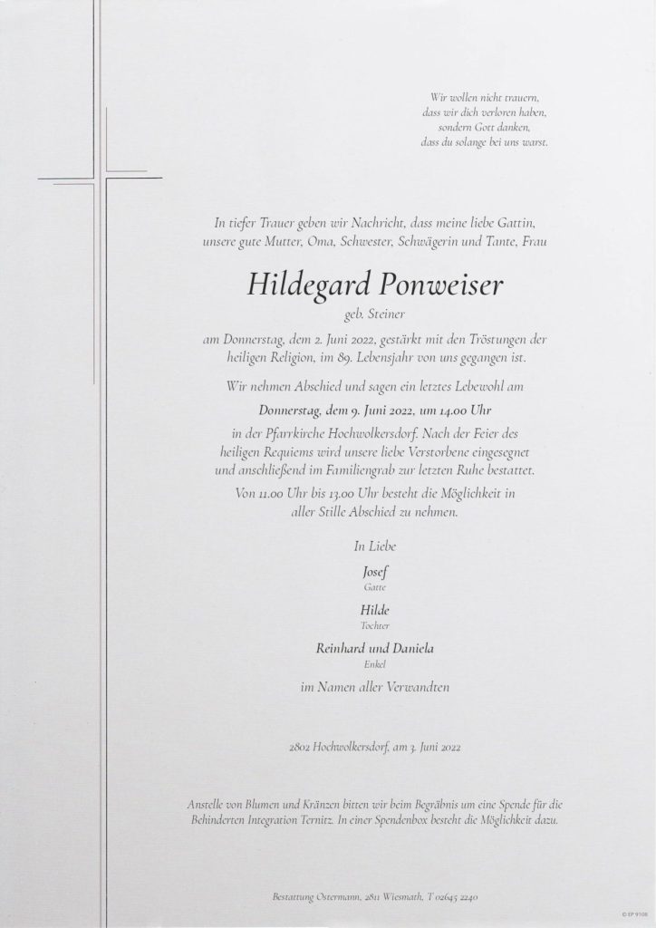 Hildegard Ponweiser (88)