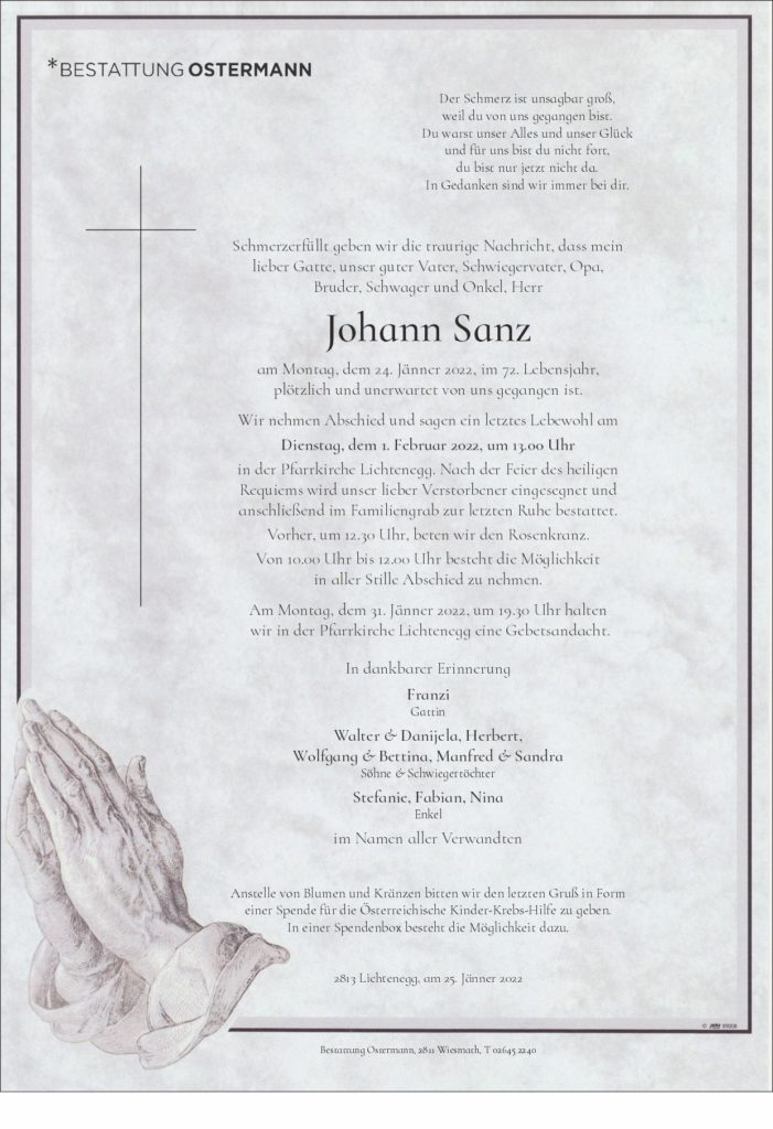 Johann Sanz (71)