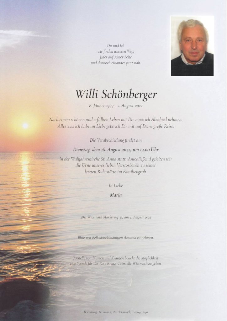 Willi Schönberger (75)