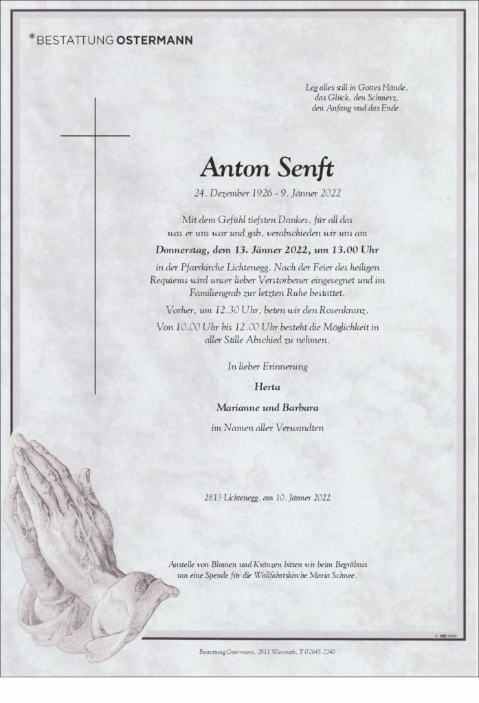 Anton Senft (95)