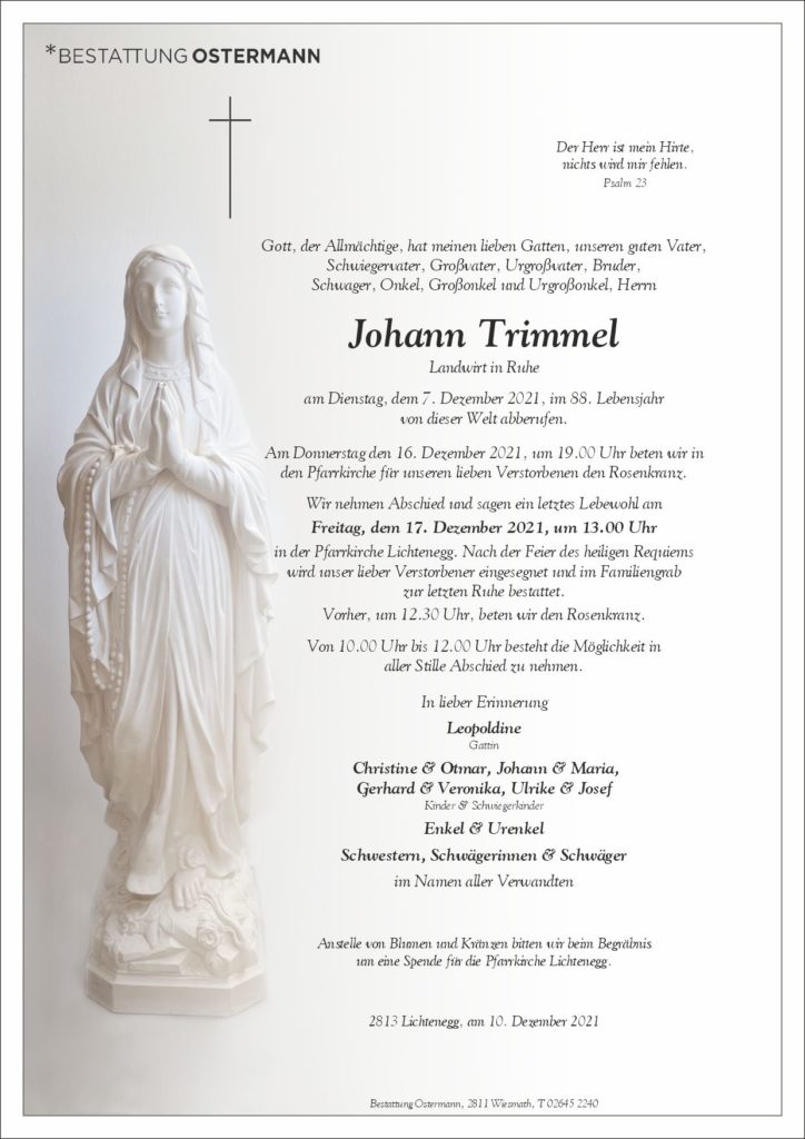 Johann Trimmel (87)