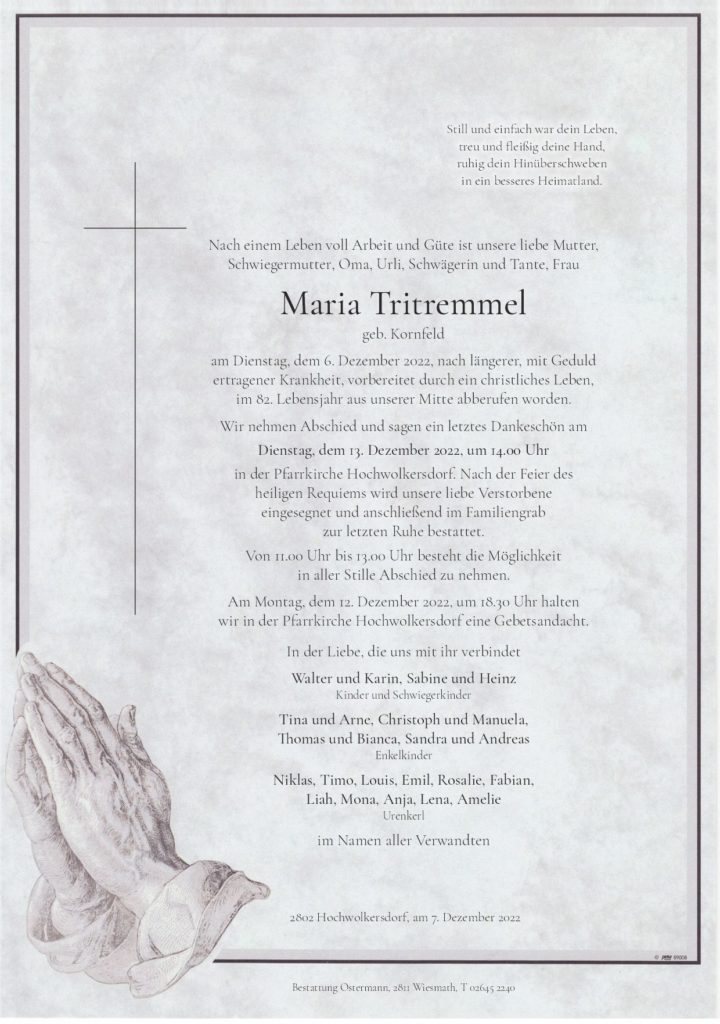 Maria Tritremmel (81)