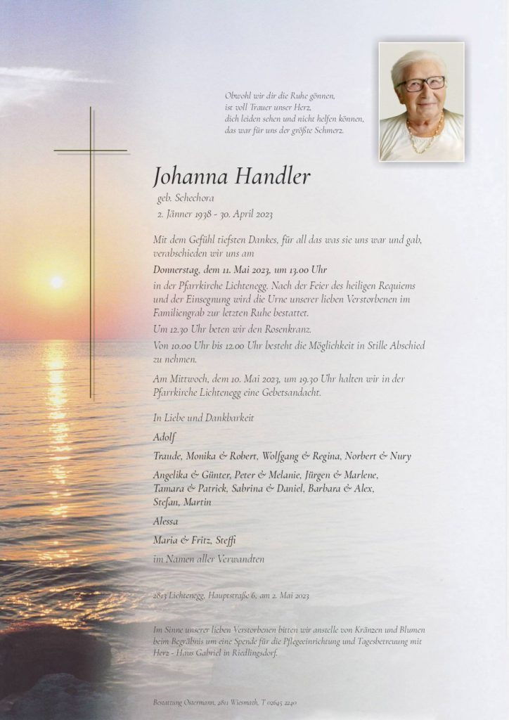 Johanna Handler (85)
