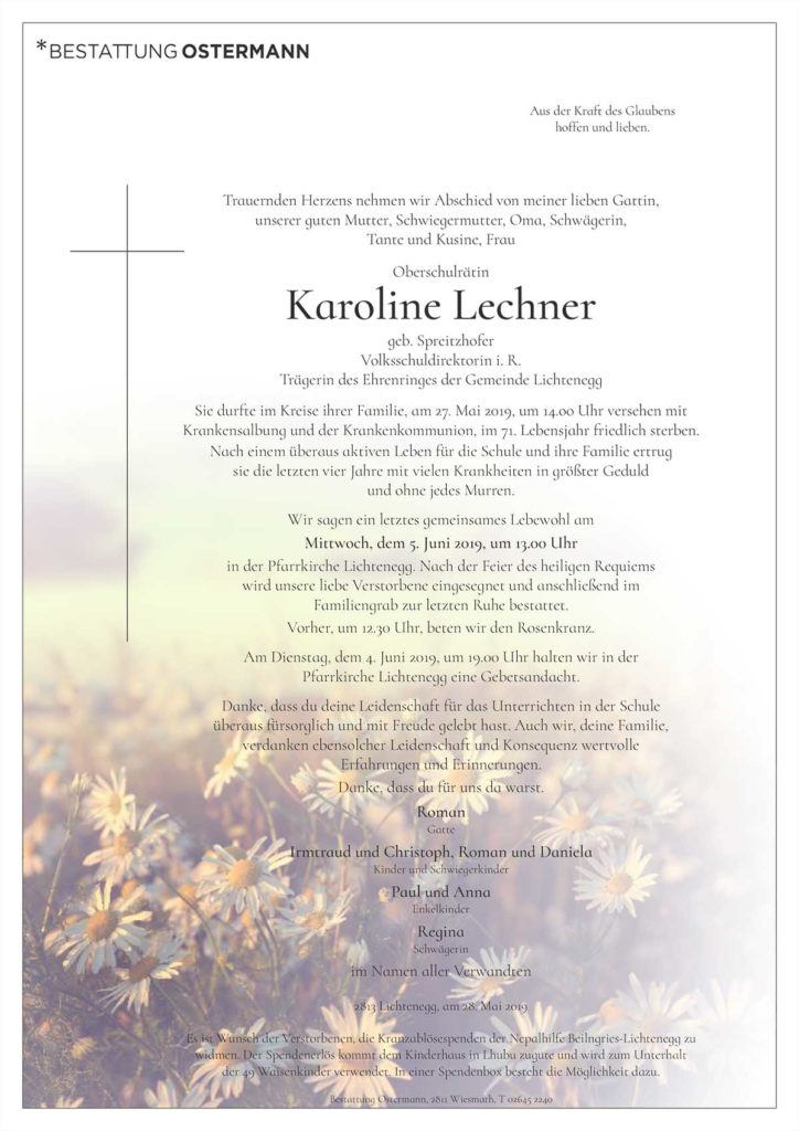 Karoline Lechner (70)