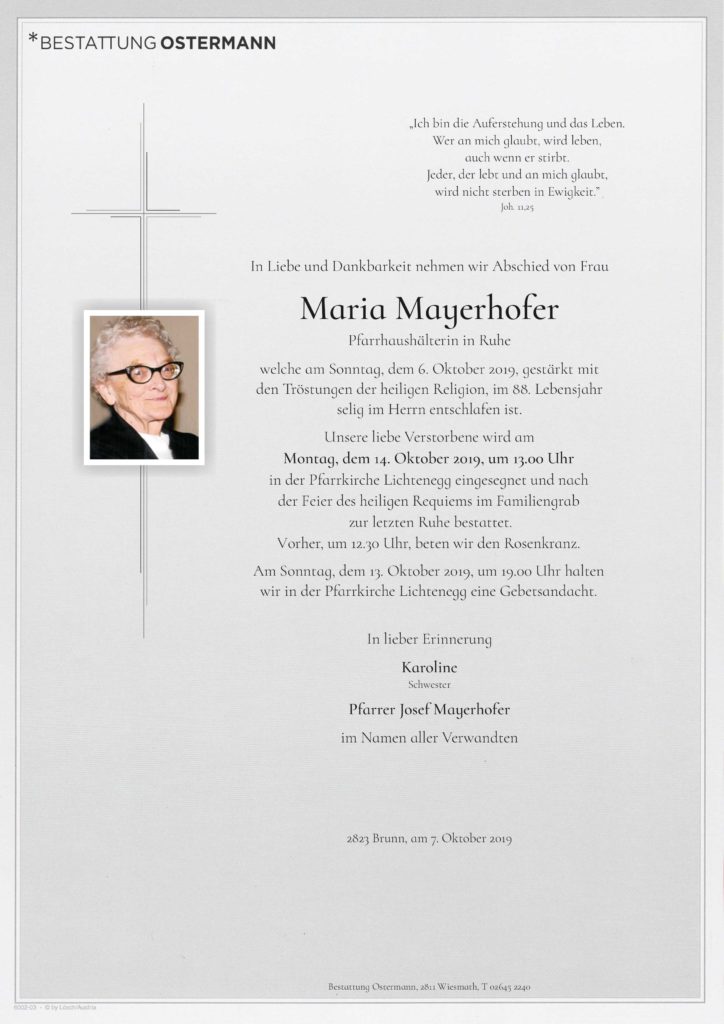 Maria Mayerhofer (87)