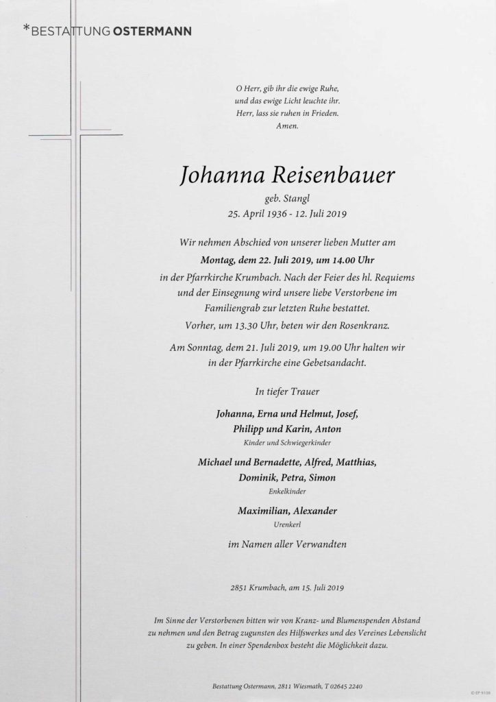 Johanna Reisenbauer (83)