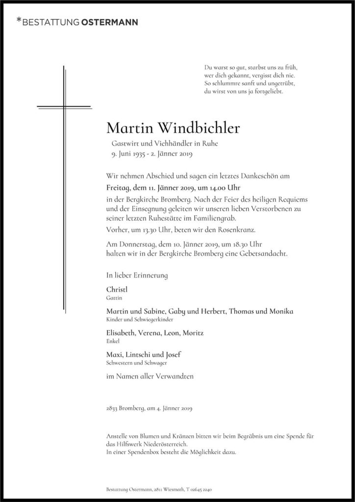 Martin Windbichler (83)